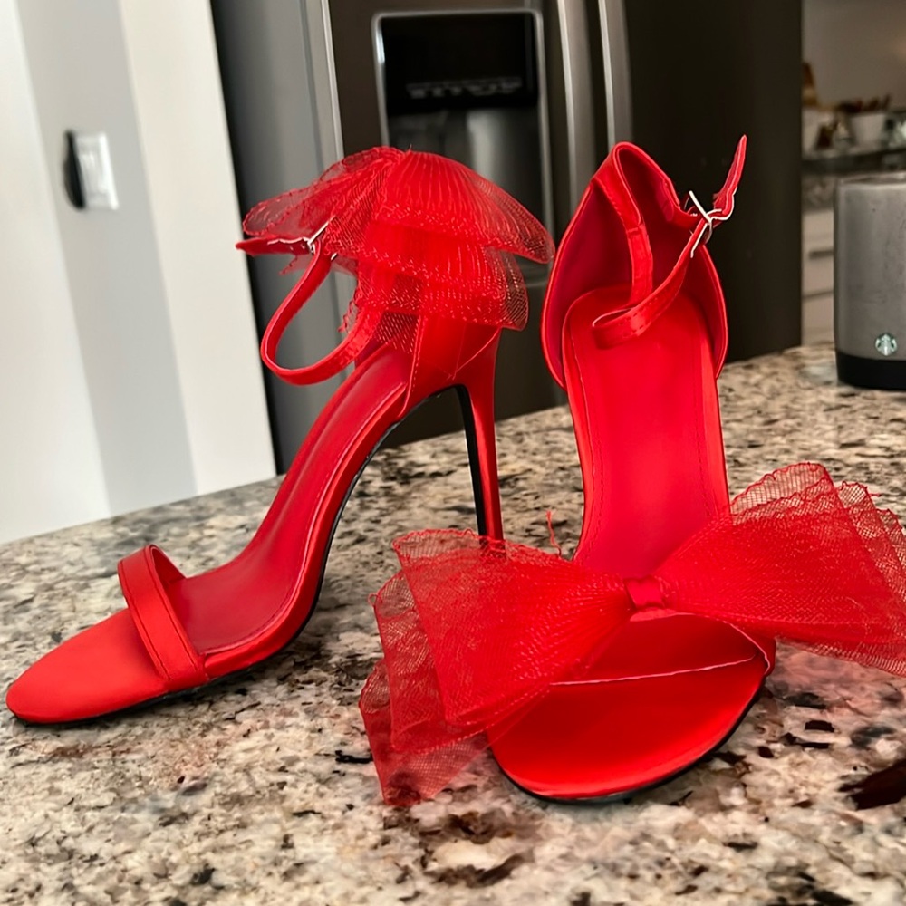 By red bow shoe